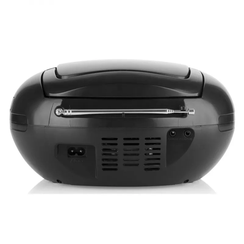 Nešiojamas CD grotuvas JVC RD‑E221B – juodas, CD/MP3, kasečių dekas, USB atkūrimas, FM radijas, AUX, baterija/tinklo maitinimas