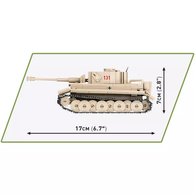 Cobi 1/48 PzKpfw VI Tiger 131 modelio rinkinys