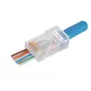 RJ-45 kištukas Alantec WT118, RJ45 vyriškas tiesus, Cat5e, U/UTP (UTP), permatomai baltas, pakuotė po 100 vnt.
