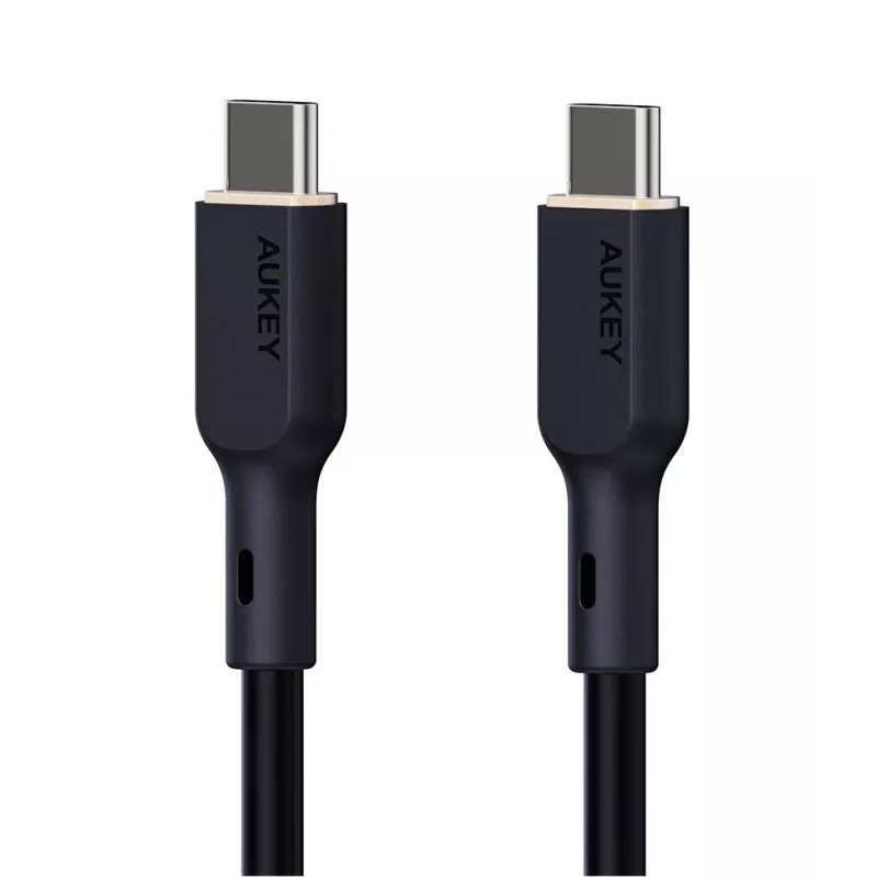 AUKEY CB-SCC241 USB-C į USB-C laidas, Power Delivery 240W 5A 20V 1m, nailoninis juodas