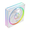 Korpuso ventiliatorius MODECOM VOLCANO LOOP 120 ARGB White – 120 mm, ARGB apšvietimas, PWM palaikymas, 400–1400 RPM