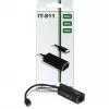 Inter-Tech Argus IT-811 – USB-C tinklo adapteris – Gigabit Ethernet – juodas (88885438)