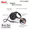 Flexi New CLASSIC 5 m Juodas Šunų Automatinis Pavadėlis