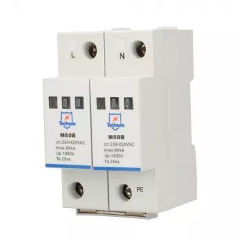 Apsaugos nuo viršįtampių įtaisas M60B2, 2P 1F, maks. 60 kA