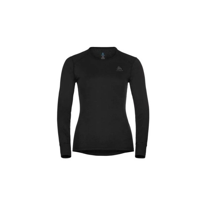 Odlo BL TOP apvali iškirptė ilgomis rankovėmis ACTIVE WARM ECO moteriški marškinėliai, dydis S, juoda