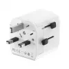 Kelioninis maitinimo adapteris GEMBIRD TPA-EU1A1C20-01-W 20W, USB-A 18W + USB-C 20W, Schuko kištukas, įėjimas 100–250V