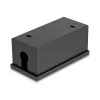 Paskirstymo dėžutė DELOCK Easy 45 modulių laikiklis stalui ar sienai, metalinė, juoda, 2x22,5x45 mm arba 1x45x45 mm