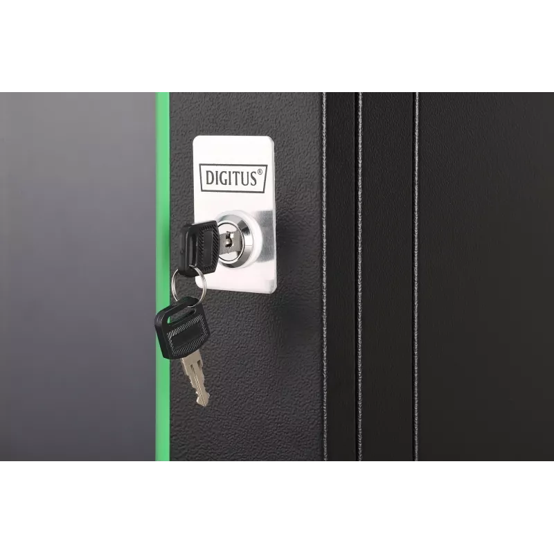 Sieninis stovo spintos korpusas DIGITUS Dynamic-N 9U, 600x450 mm (PxG), IP20, rakinamas, nesurinktas