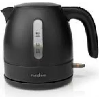 Nedis KAWK300EBK virdulys - 1 l - 2150 W - juodas - plastikinis - vandens lygio indikatorius - belaidis