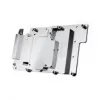 Alphacool 10261 galinė plokštė aliuminis chromas varis juoda 95,7 mm