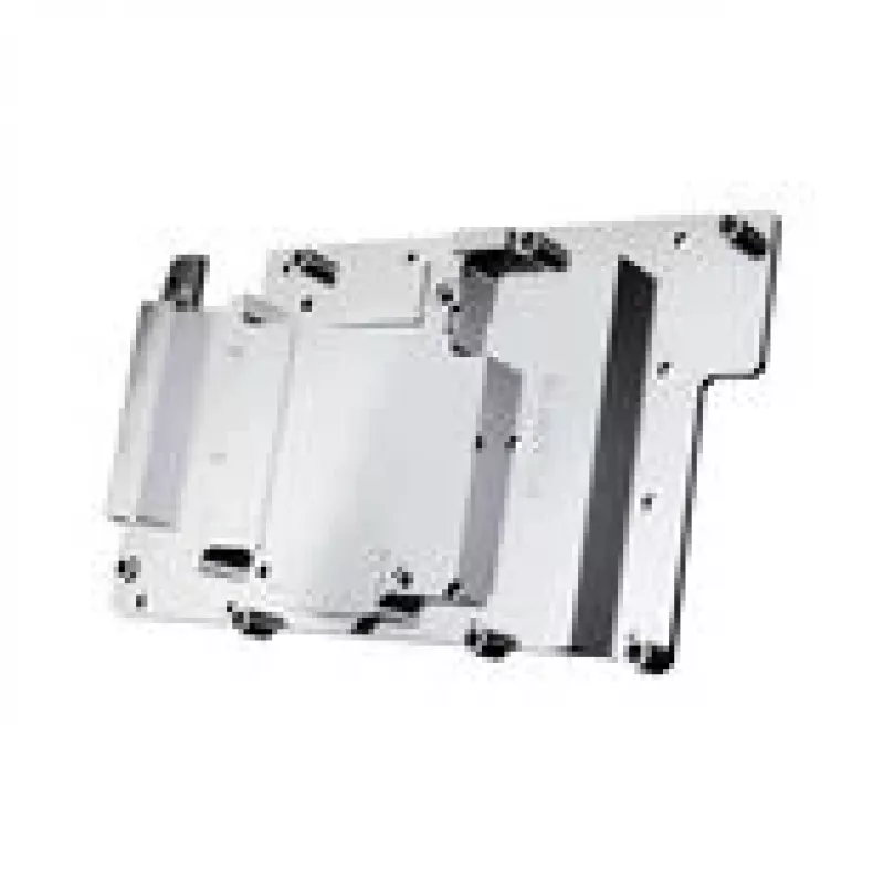 Alphacool 10261 galinė plokštė aliuminis chromas varis juoda 95,7 mm
