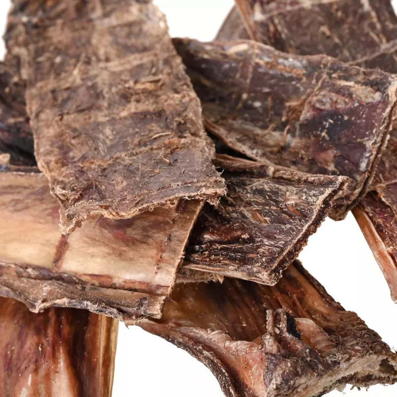 Kramtomasis PETITTO jautienos stemplė 1 kg – natūralus ilgai trunkantis kramtukas šunims