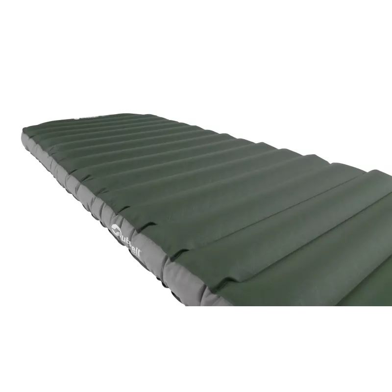 Pripučiamas čiužinys viengungis Outwell 400123 — 1950×600×110 mm, poliesteris/PVC, žalias
