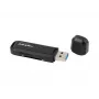 Kortelių skaitytuvas NATEC Scarab 2 USB 3.2 Gen 1 Type-A – MicroSD/SD palaikymas, 5000 Mbit/s, juodas