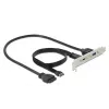 DeLOCK 89934 lizdo laikiklis su 1x USB Type-C ir 1x USB Type-A prievadu