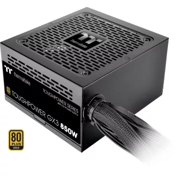Thermaltake ToughPower GX3 - maitinimo blokas (vidinis) - ATX12V 3,0 - EPS12V - 80 PLUS Gold - AC 100-240 V - 850 W - juodas (PS-TPD-0850NNFAGE-3)