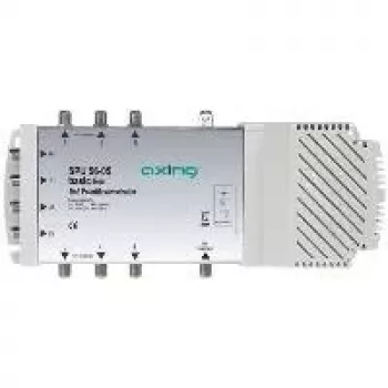 AXING SPU 56-05 skirstytuvas – 5 įėjimai, 6 išėjimai, 950–2400 MHz / 85–862 MHz, IP20, F jungtys