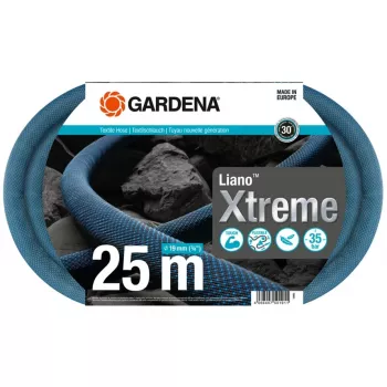 Laistymo žarna Gardena Liano Xtreme 25 m mėlyna, pilka, oranžinė