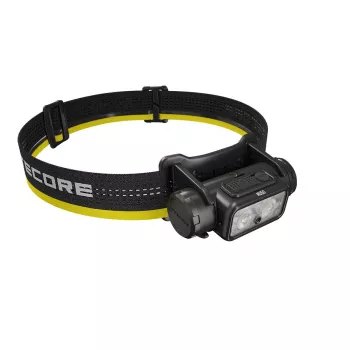 Galvos žibintuvėlis Nitecore NU50 juodai geltonas LED atsparus vandeniui ir smūgiams