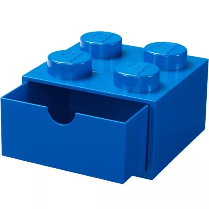 LEGO dėžutė stalčiui 4, mėlyna, su smaigeliais