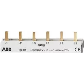 ABB 3 fazių šyninis tiltelis PS3/6 pro M compact 6 modulių uždaras PS3/6 (2CDL231001R1006)