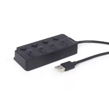 USB 2.0 4 prievadų maitinamas šakotuvas GEMBIRD I/O HUB UHB-U2P4P-01
