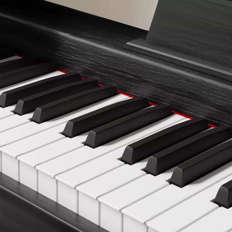 Skaitmeninis pianinas Kruger & Matz KMDP-45P-BK – matinė juoda, svertiniai klavišai