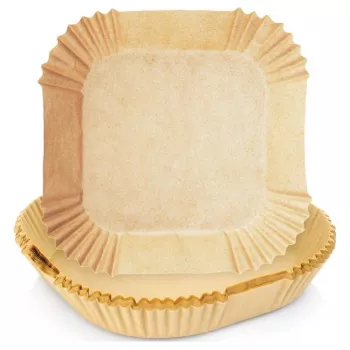 Popieriniai kepimo įdėklai 16×16 cm (50 vnt.) oro gruzdintuvei / giliam keptuvui