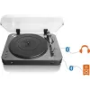 Pusiau automatinė vinilinių plokštelių grotuvas su diržine pavara Lenco LBT-120BK Juoda