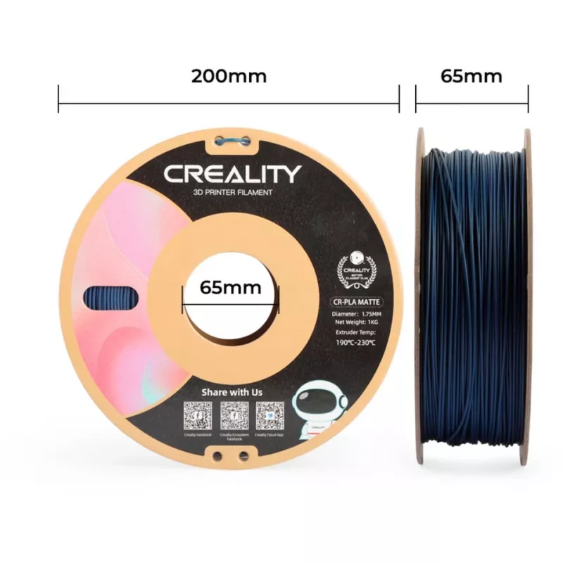 3D spausdinimo medžiaga Creality 3301010298 PLA mėlyna 1 kg 1,75 mm