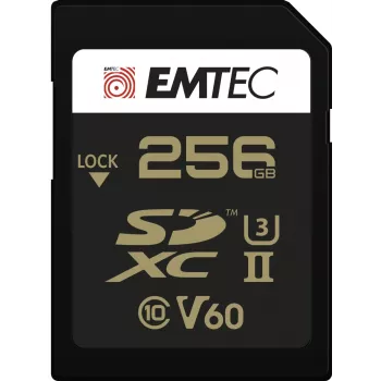 Atminties kortelė Emtec 256GB SDXC UHS-II ECMSD256GUHS2V60