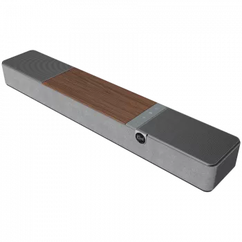 Garso juosta KLIPSCH Flexus CORE 100 — 2.1 kanalai, 100 W, įmontuotas žemų dažnių garsiakalbis, pilka/graikinis riešutas