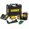 Lazerinis nivelyras DeWalt DCE089D1G18-QW žalias spindulys savaiminis išsilyginimas 360° su imtuvo suderinamumu