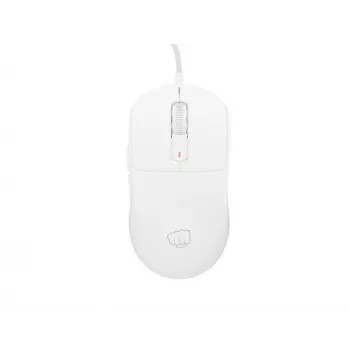 Žaidimų pelė Fury Tanto T4 — 12000 DPI, RGB, balta, USB