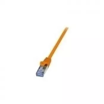 Logilink PrimeLine jungiamasis kabelis RJ-45 (kištukas) - RJ-45 (kištukas) 1,5 m SFTP PiMF CAT 6a gofruotas lygus halogenų neturintis oranžinis CQ3048S