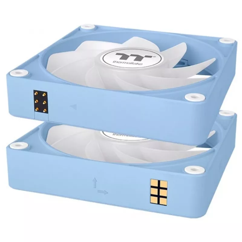 Thermaltake CT140 EX Reverse ARGB 140mm korpuso ventiliatorius 3 vnt. pakuotė Hydrangea Blue