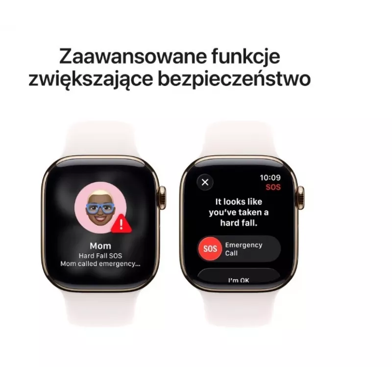 Išmanusis laikrodis Apple Watch Series 11 GPS + Cellular 42 mm auksinis titano korpusas su Light Blush Sport apyranke M/L