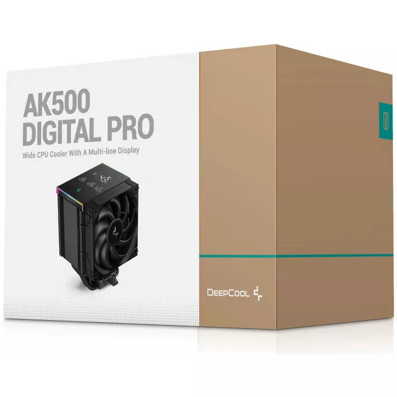 Oro aušintuvas DeepCool AK500 Digital Pro 12 cm Juodas Fluid Dynamic Bearing