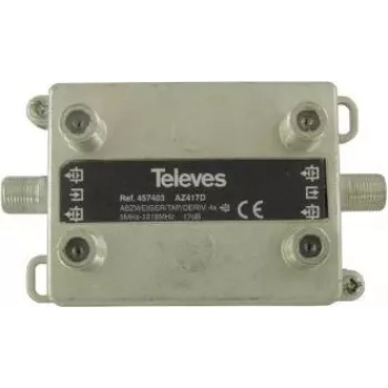 Skirstytuvas Televes AZ417D 4 kryptys 17 dB 5–1218 MHz