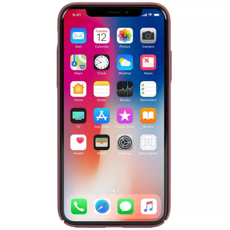 Dėklas Krusell Sandby iPhone X rožmedžio spalvos