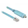 Serijinis kabelis DeLOCK 63914 USB Type-C RJ45 3m mėlynas