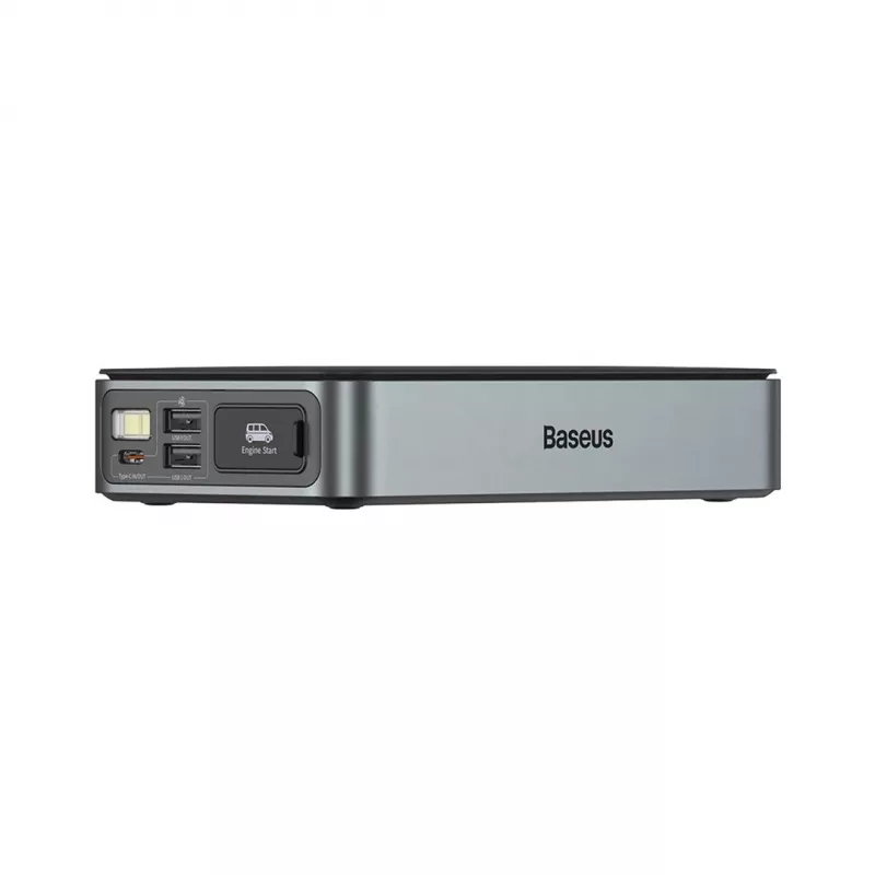 Powerbank / Užvedimo starteris Baseus Pro+ automobilinis užvedimo starteris, 12000mAh, 1200A, USB (Juoda)