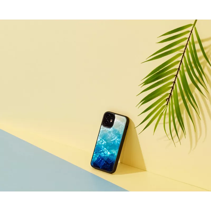iKins apsauginis dėklas Apple iPhone 12 mini — mėlyno ežero su juodais akcentais
