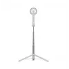 Selfie lazdelė FIXED FIXSN-M-WH – Bluetooth sulankstomas aliumininis stiebas, maks. ilgis 72 cm, balta