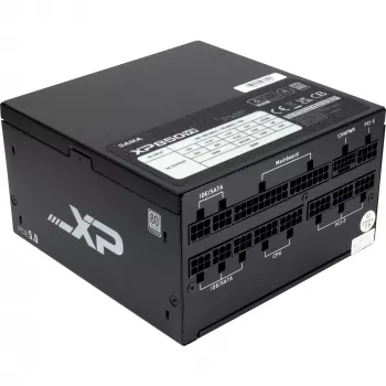 SAMA XPH-850A, maitinimo blokas 850 W, 1x 12 kontaktų GPU, 3x PCIe, kabelių valdymas