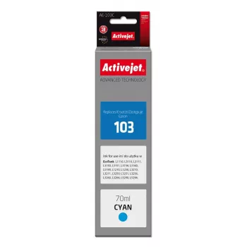 Activejet AE-103C rašalas (Epson 103 C13T00S24A pakaitalas; Supreme; 70 ml; žydra)