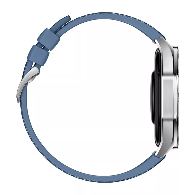 Išmanusis laikrodis HUAWEI WATCH GT5 46mm – 1,43 colio AMOLED ekranas, GPS, 524 mAh baterija, nerūdijančio plieno korpusas, mėlyna austa juosta