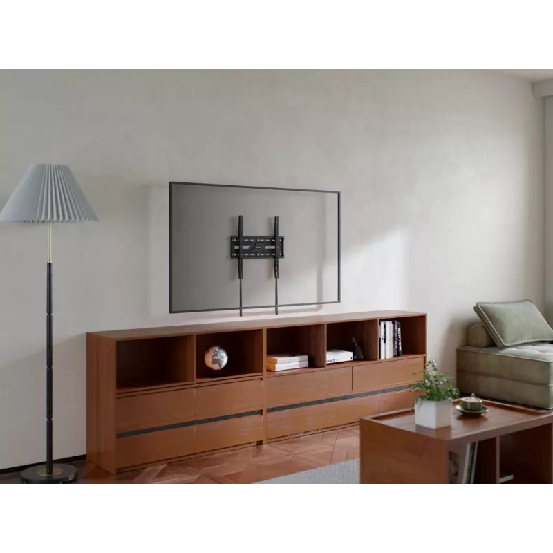 Gembird WM-75F-02 TV sieninis laikiklis (fiksuotas), 32”-75”, juodas