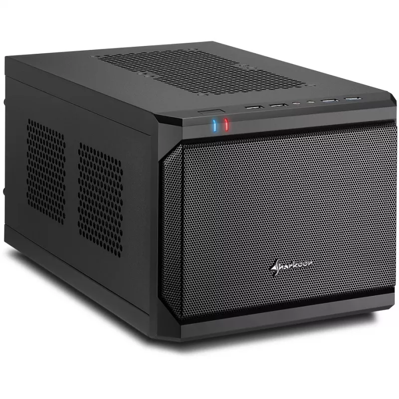 Sharkoon QB One Schwarz - Mini-ITX korpusas, juodas