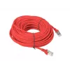 LANBERG RJ-45 Cat5e jungiamasis kabelis PCU5-10CC-3000-R, U/UTP, CCA laidininkai, 30 m, raudonas